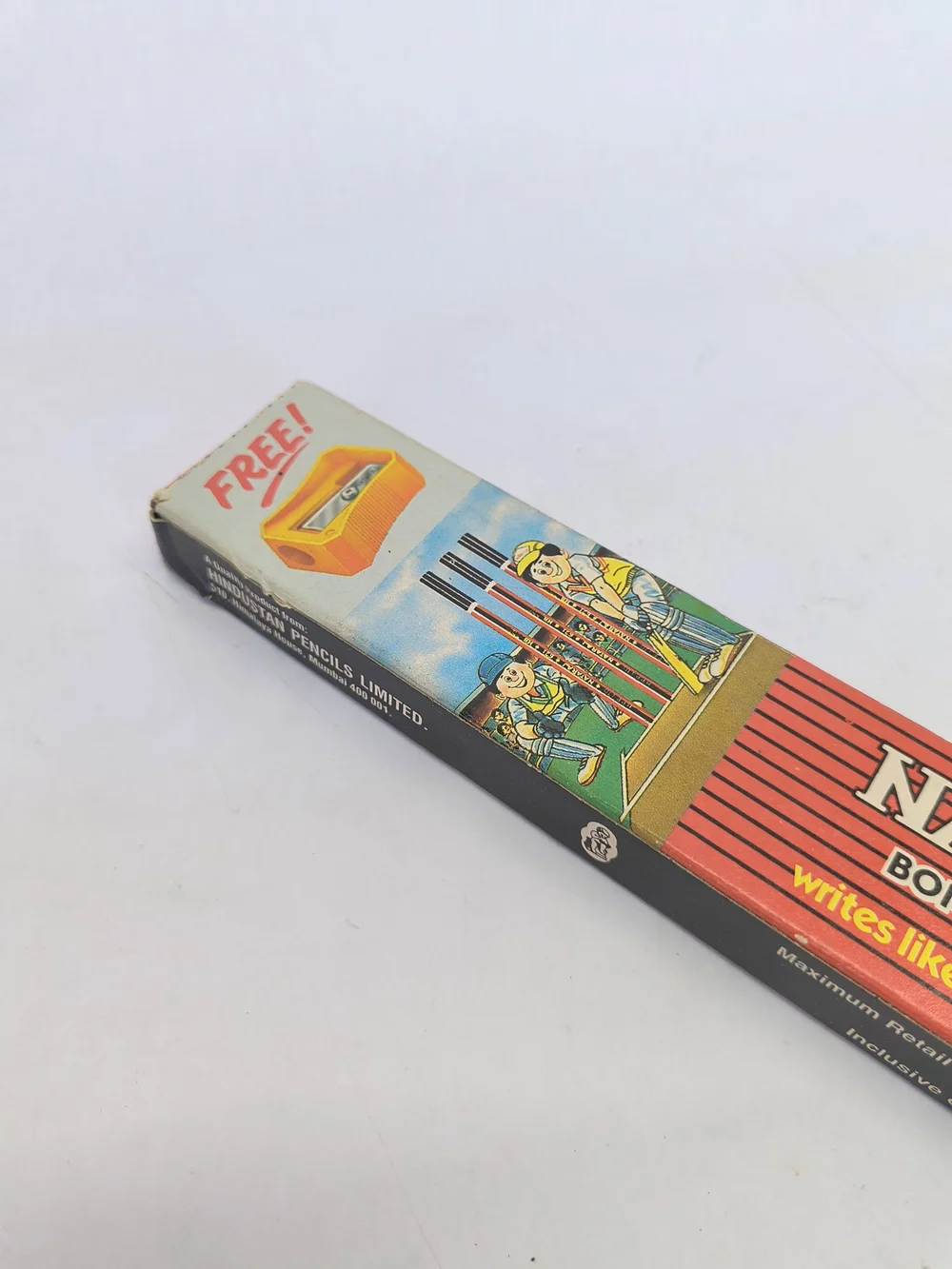 VINTAGE Nataraj Bonded Lead HB Pencil Box Pack Of 10 W/ Sharpener New